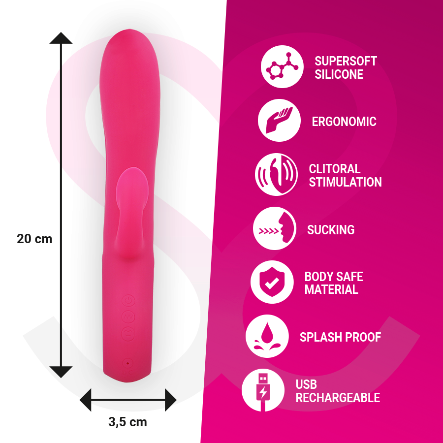 MORESSA - DUSTIN ONDAS ESTIMULANTES DEL CLÍTORIS Y POTENTE VIBRACIÓN SILICONA PREMIUM RECARGABLE