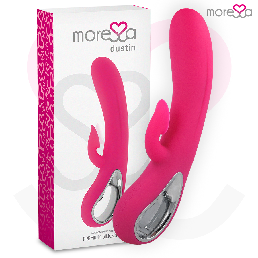 MORESSA - DUSTIN ONDAS ESTIMULANTES DEL CLÍTORIS Y POTENTE VIBRACIÓN SILICONA PREMIUM RECARGABLE