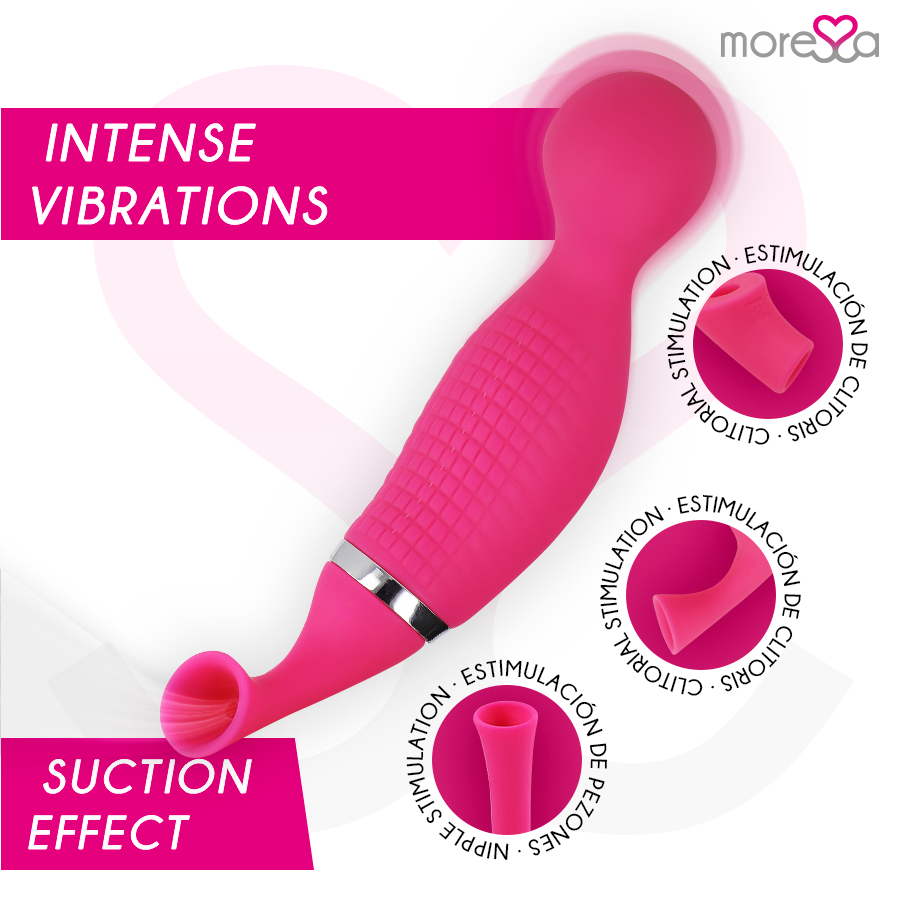 MORESSA - KIRK DUO ONDE STIMOLANTI + MASSAGGIATORE MULTIFUNZIONE IN SILICONE PREMIUM RICARICABILE