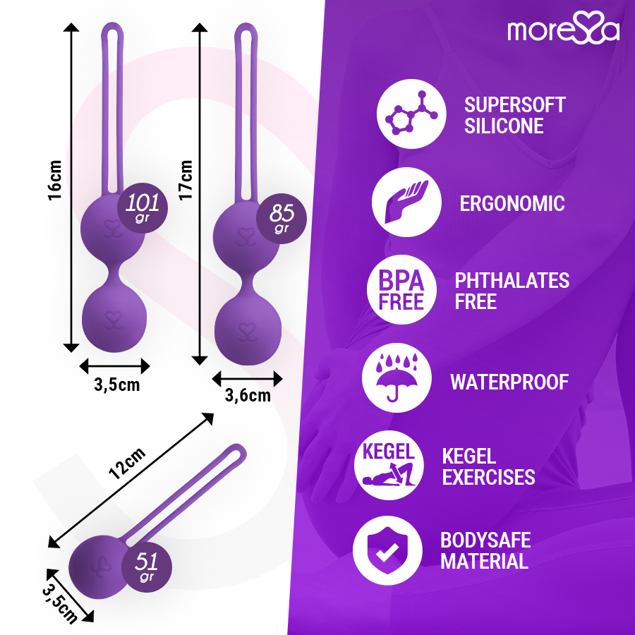 MORESSA - OSIAN SET PREMIUM LILLA SILICONE