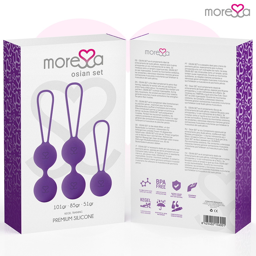 MORESSA - OSIAN SET PREMIUM LILLA SILICONE