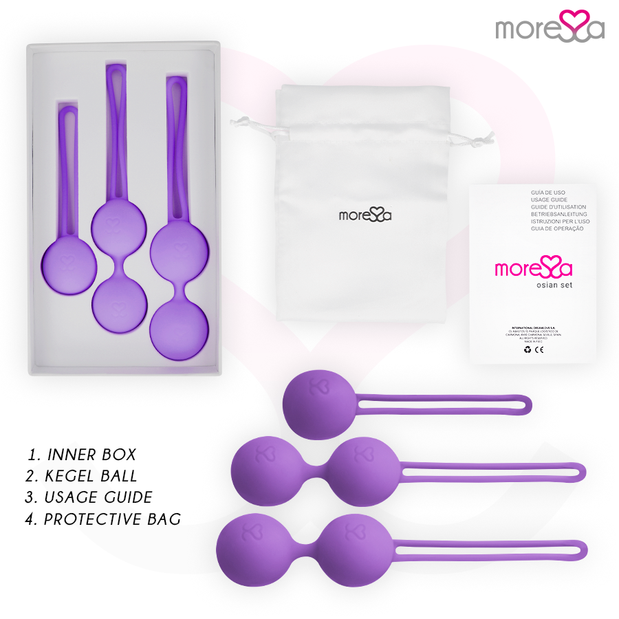 MORESSA - OSIAN SET PREMIUM LILLA SILICONE