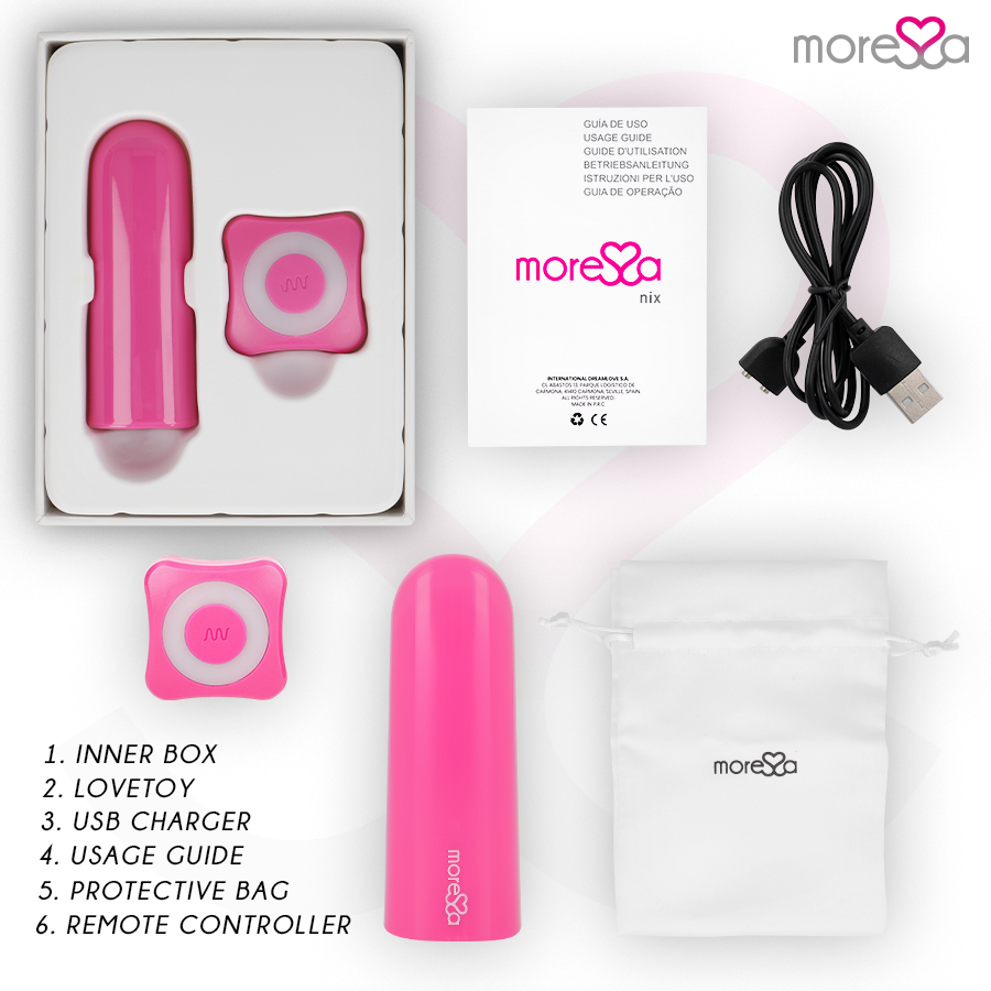 MORESSA - NIX VIBRATORE TELECOMANDO ROSA