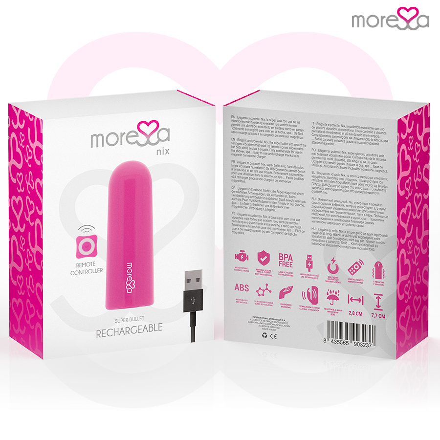 MORESSA - NIX VIBRATORE TELECOMANDO ROSA