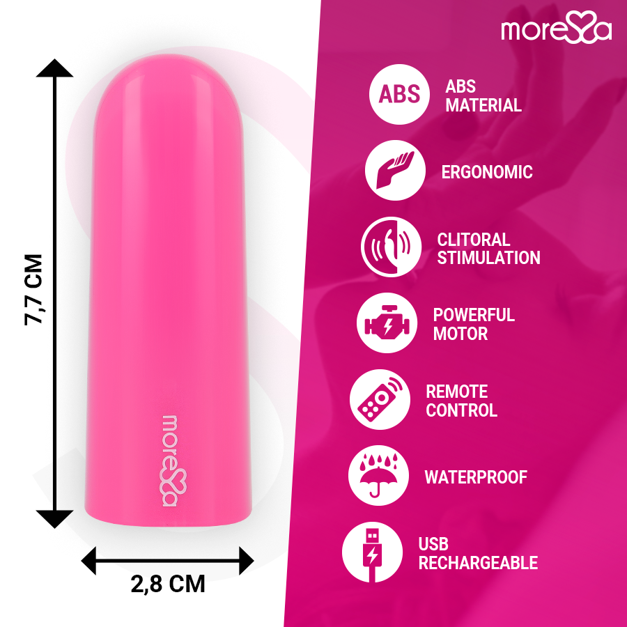 MORESSA - NIX VIBRATORE TELECOMANDO ROSA