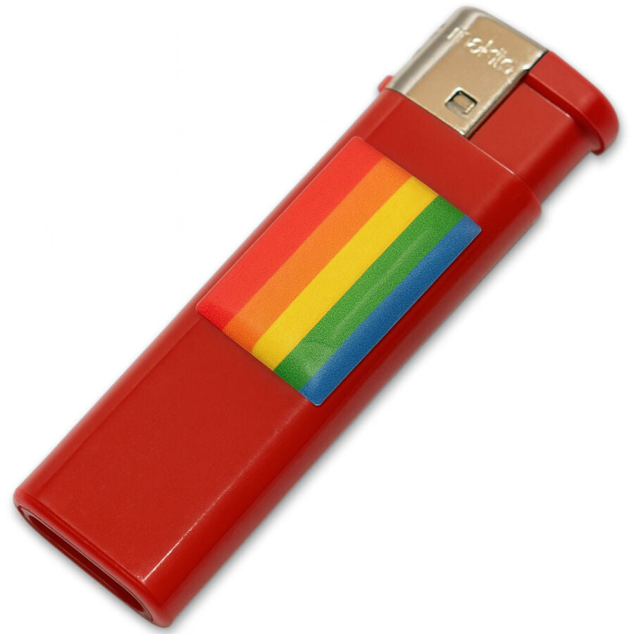 PRIDE - ACCENDINO ROSSO CON BANDIERA LGBT