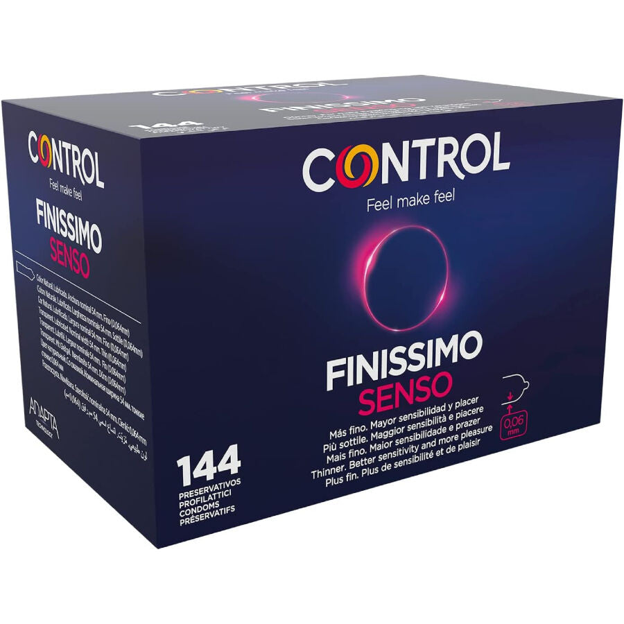 CONTROL - CONDONES FINISSIMO SENSO 144 UNIDADES