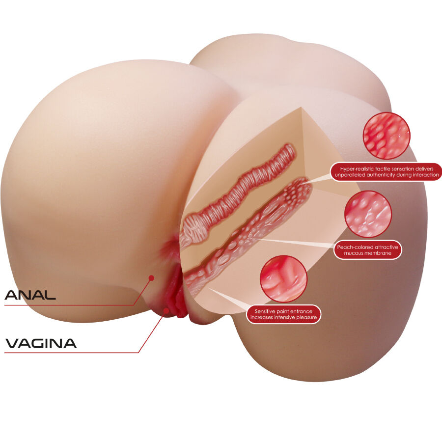 CRAZY BULL - JULIA REALISTIC FEMALE BUTT VAGINA AND ANAL 11 KG