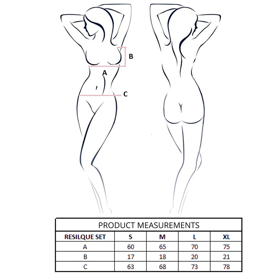 PASSION - COMPLETO INTIMO RESILQUE REGGISENO + PERIZOMA ROSSO L/XL