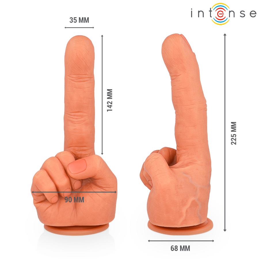 INTENSE - HUBERT ESTIMULADOR PUNTO·G MANO FLEXIBLE 14,2 CM