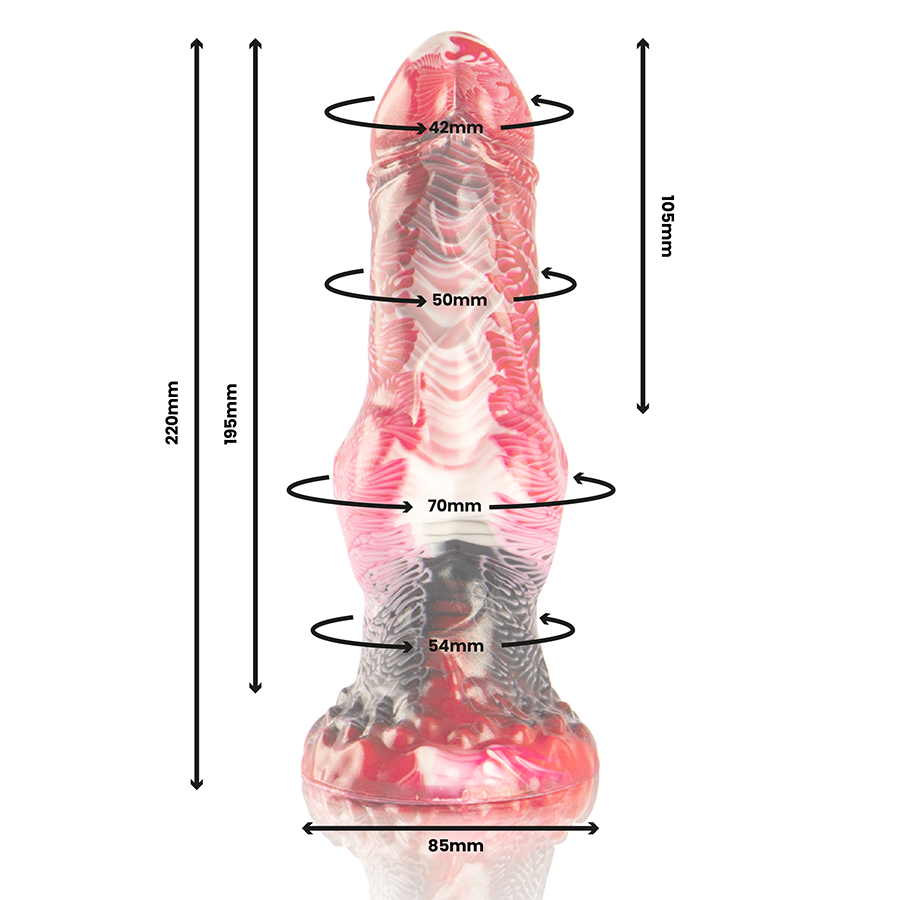 EPIC - DILDO HELIOS CON TESTICOLI CALORE ED ESTASI