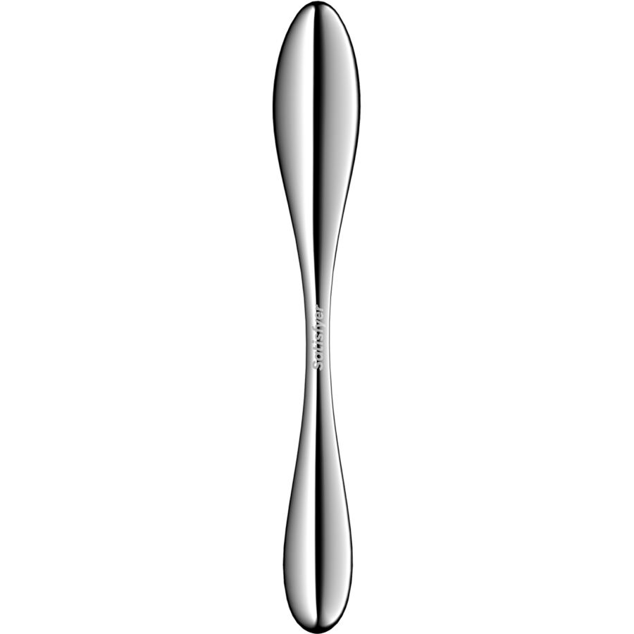 SATISFYER - STAR FORCE 3 DILDO ACERO INOXIDABLE DOBLE USO