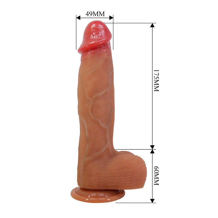 PRETTY LOVE - ORTON DILDO REALISTICO CON VENTOSA 23.5 CM -Ø- 4.9 CM