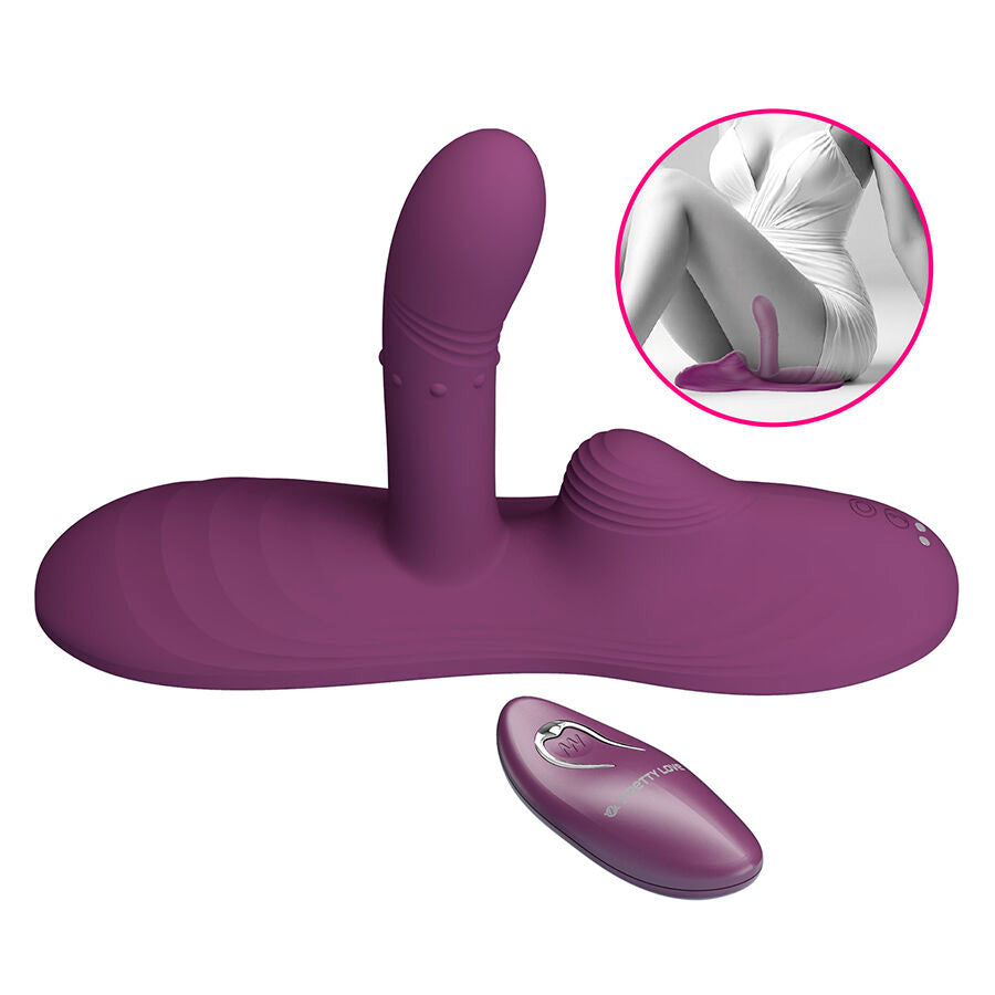 PRETTY LOVE - LUKA SIT-DOWN VIBRADOR CON EFECTO CALOR Y CONTROL REMOTO