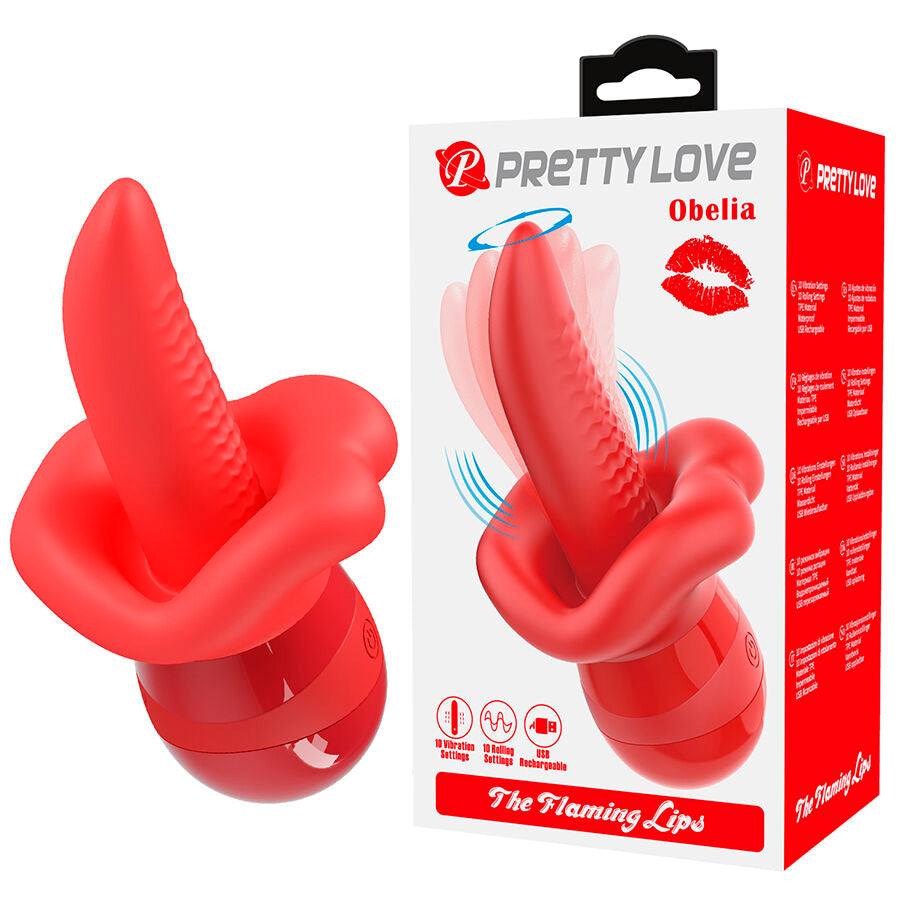 PRETTY LOVE - OBELIA LENGUA MASTURBADORA CON MOVIMIENTO ORBITAL