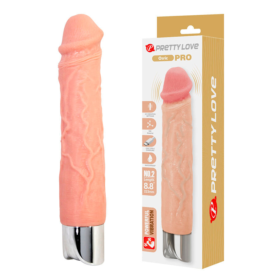 PRETTY LOVE - OSRIC PRO VIBRATORE REALISTICO FLESSIBILE