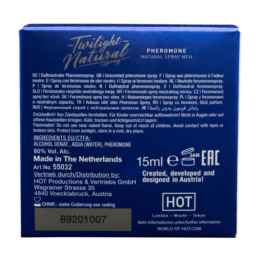 HOT - TWILIGHT NATURAL CON FEROMONI UOMO 15 ML