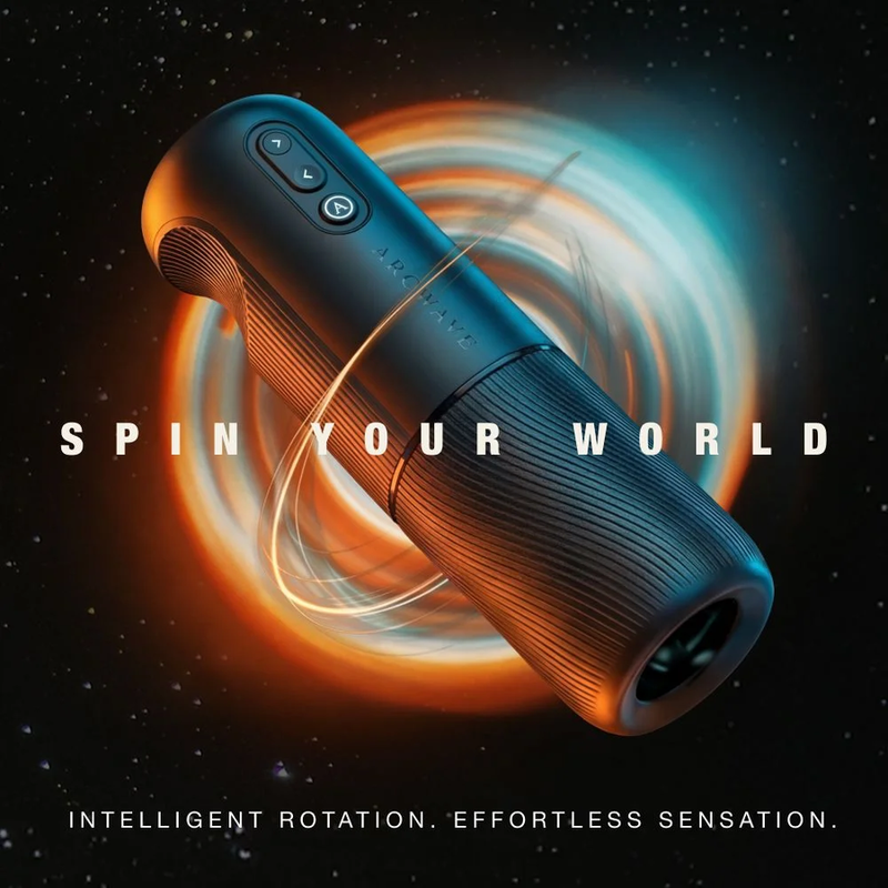 ARCWAVE - ORBIT MASTURBADOR MASCULINO GIRATORIO 360° CON CONTROL MEDIANTE APLICACIÓN NEGRO