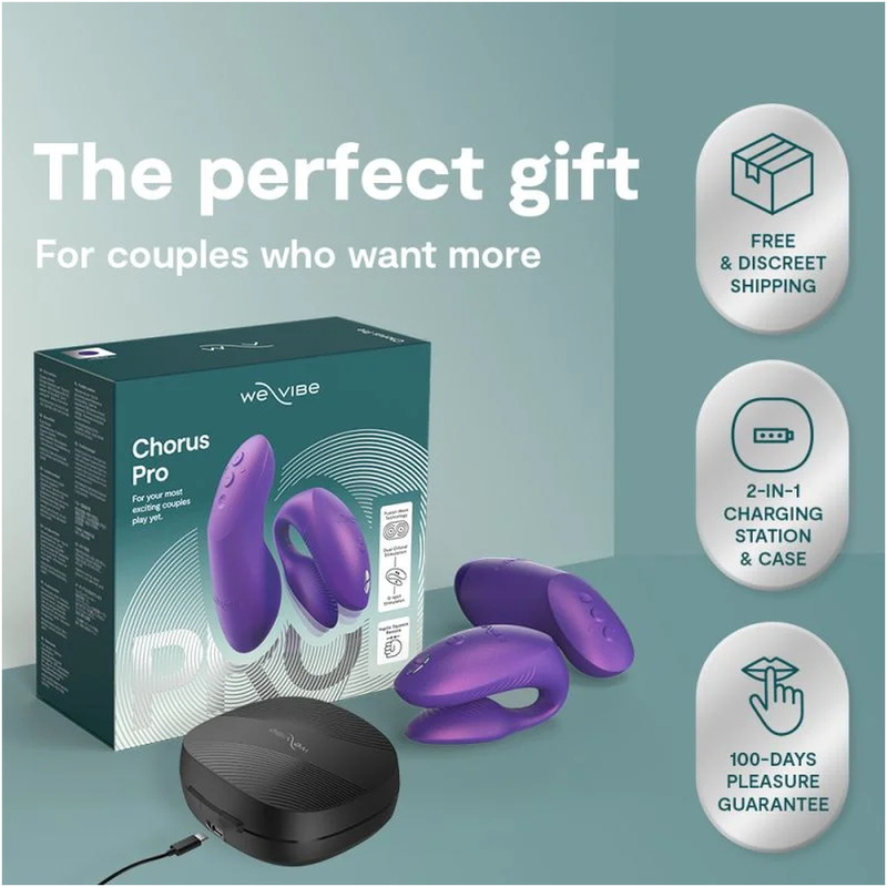 WE-VIBE - CHORUS PRO VIBRADOR PREMIUM PARA PAREJAS PÚRPURA CÓSMICO