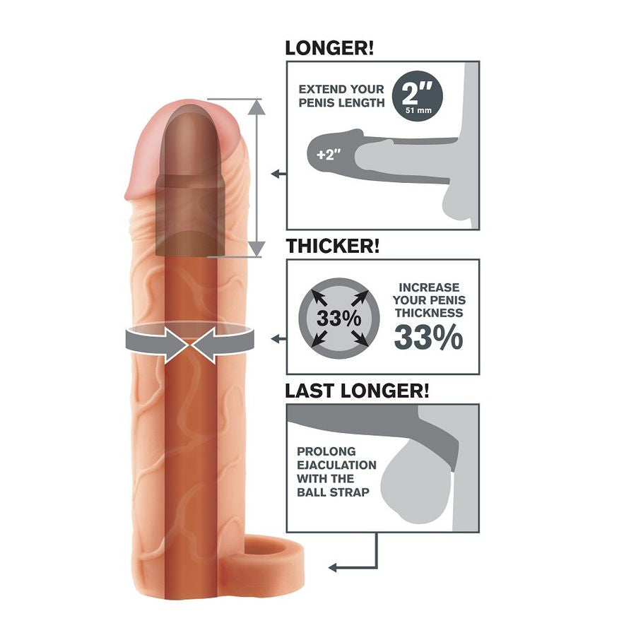 FANTASY X-TENSIONS - CORREA DE BOLAS DE EXTENSIÓN PERFECT 2 PIEL