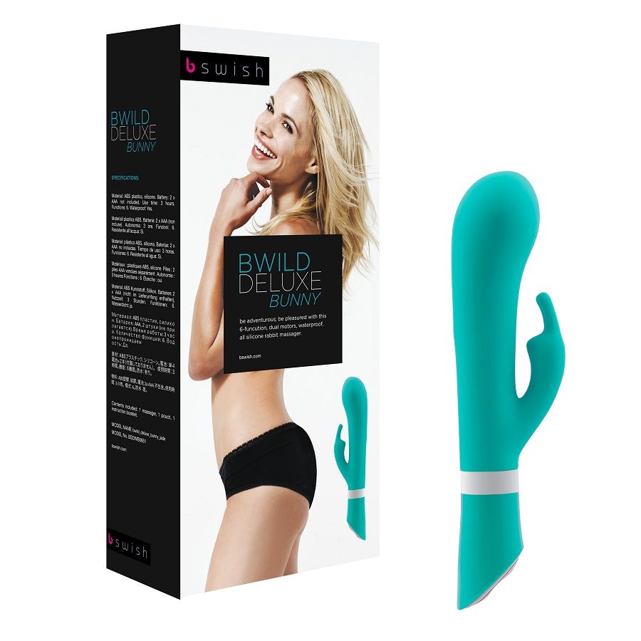 B SWISH - VIBRADOR CONEJO BWILD DELUXE JADE