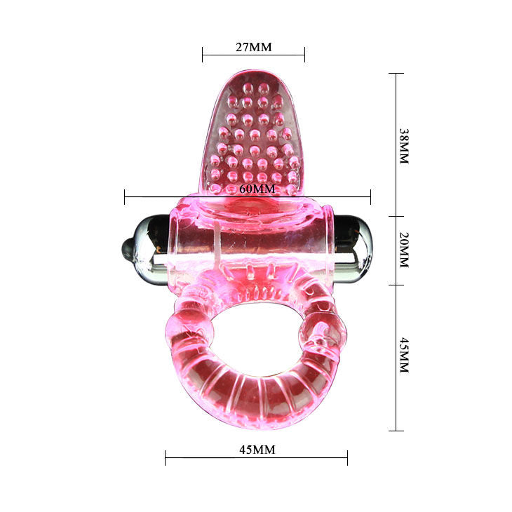 BAILE - SWEET ABS 10 RITMOS ANILLO VIBRADOR ROSA ANILLO PARA EL PENE