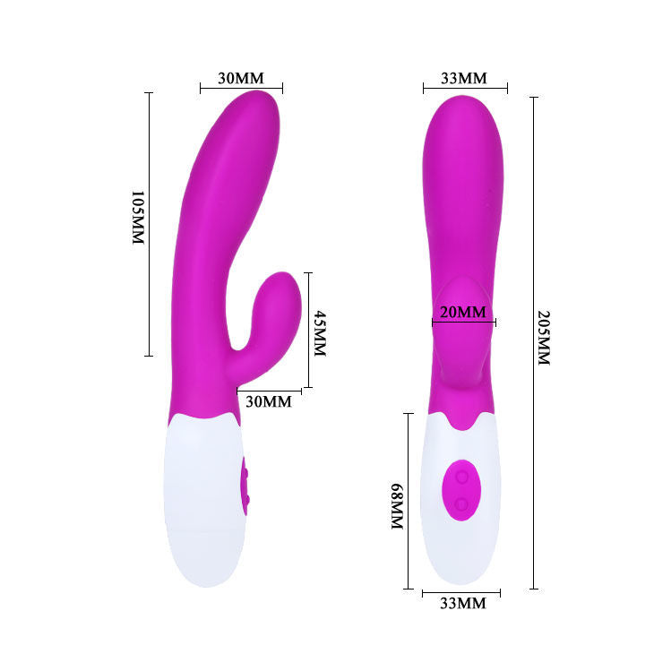 PRETTY LOVE - VIBRATORE ALVIS CON STIMOLATORE CLITORIDEO