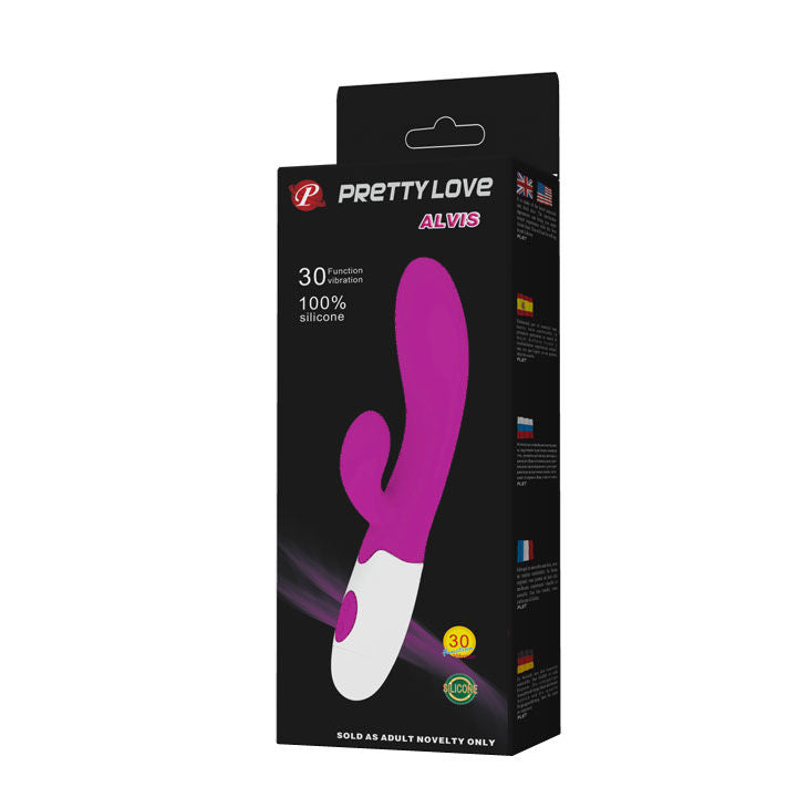 PRETTY LOVE - VIBRATORE ALVIS CON STIMOLATORE CLITORIDEO
