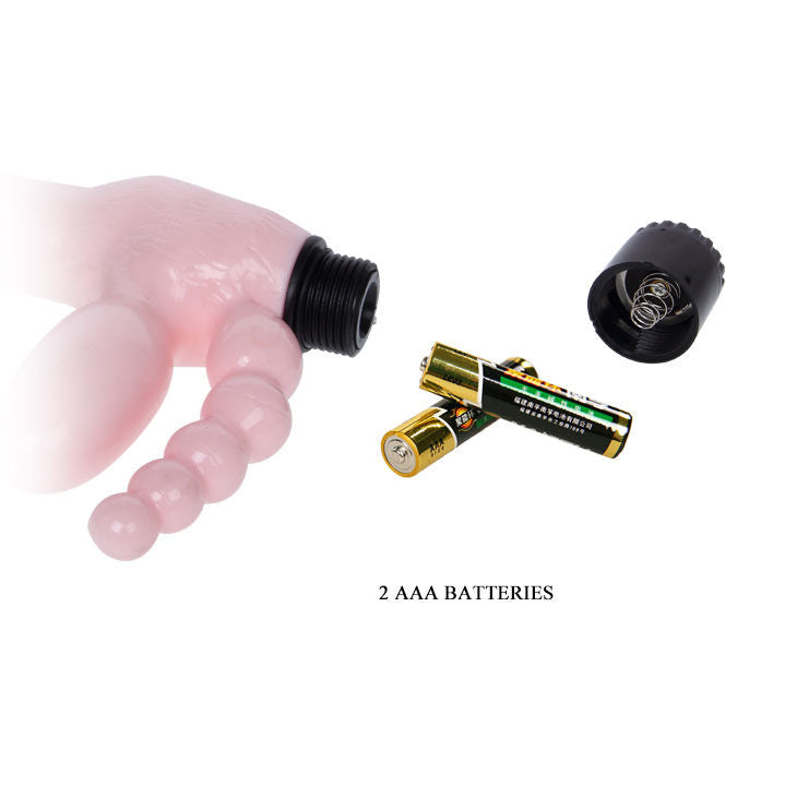 BAILE - ARNÉS SIN CUERDAS TPR CON VIBRACIÓN Y ESTIMULACIÓN ANAL 25,4 CM