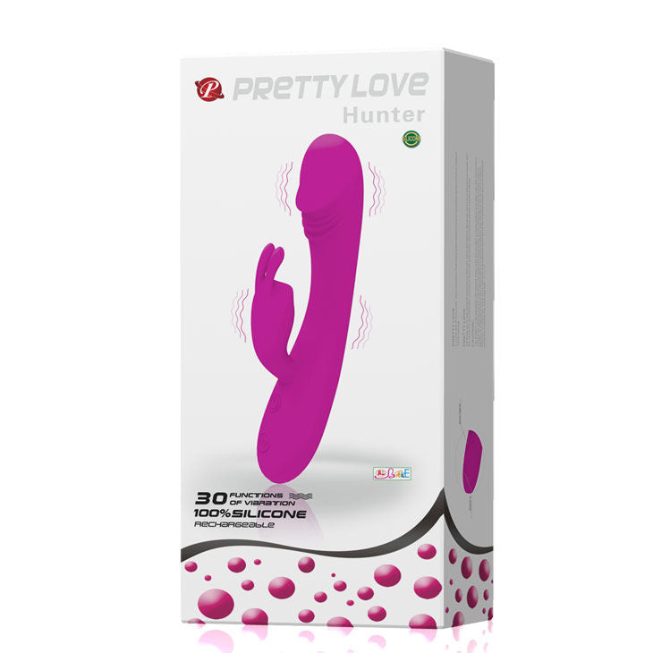 PRETTY LOVE - VIBRATORE INTELLIGENTE CON CONIGLIO 30 MODALITÀ HUNTER