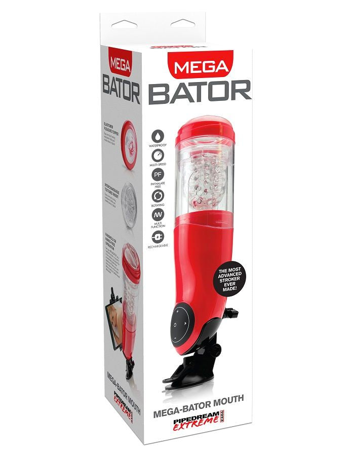 EXTREME TOYZ - PDX MEGA BATOR USB MASTURBATORE MASCHILE BOCCA ROSSO