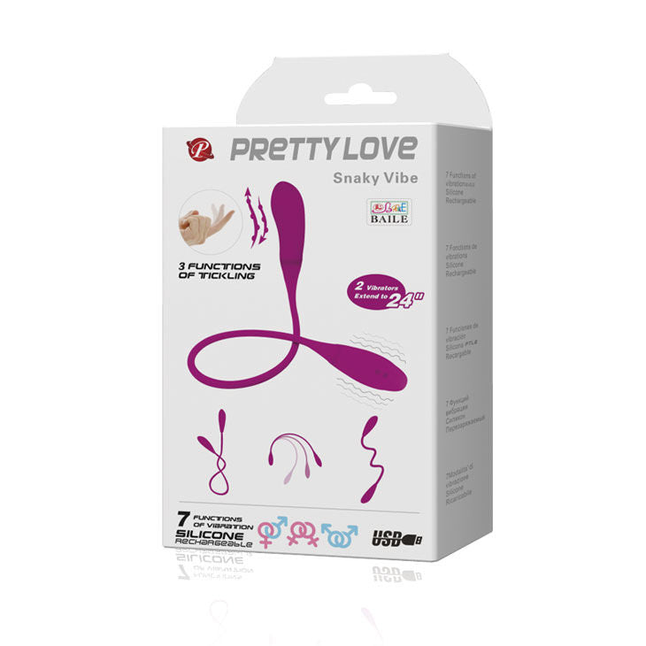 PRETTY LOVE - VIBRATORE SMART SNAKY VIBE 7 V + 3 SOLLETICO 