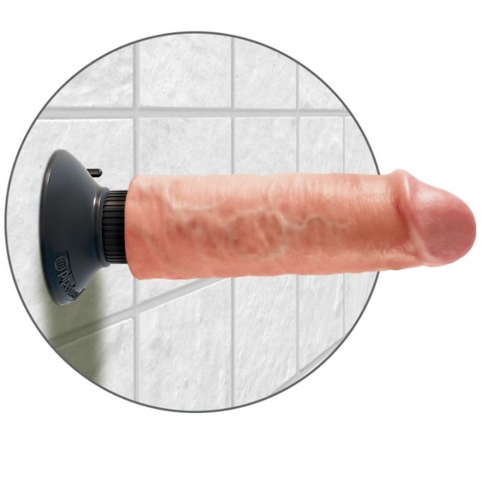 KING COCK - PENE VIBRADOR DE 15,24 CM COLOR CARNE