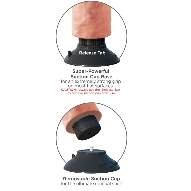 KING COCK - CAZZO VIBRANTE DA 25,5 CM IN CARNE