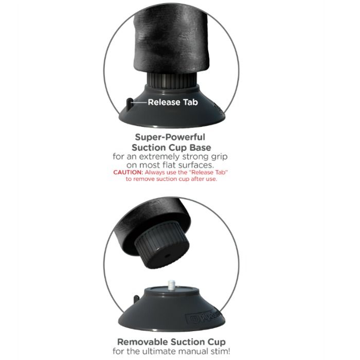 KING COCK - FALLO VIBRANTE DA 23 CM CON PALLE NERO