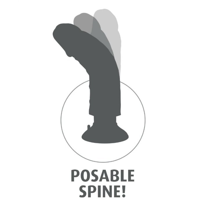 KING COCK - FALLO VIBRANTE DA 25,5 CM CON PALLE DI CARNE