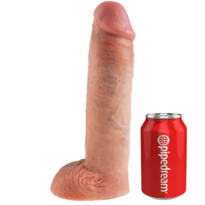KING COCK - SISTEMA DE TIRANTES CON ARNES HUECO DE 28 CM COLOR CARNE