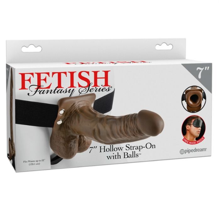 SERIE FETISH FANTASY - SERIE 7 STRAP-ON CAVO CON PALLE