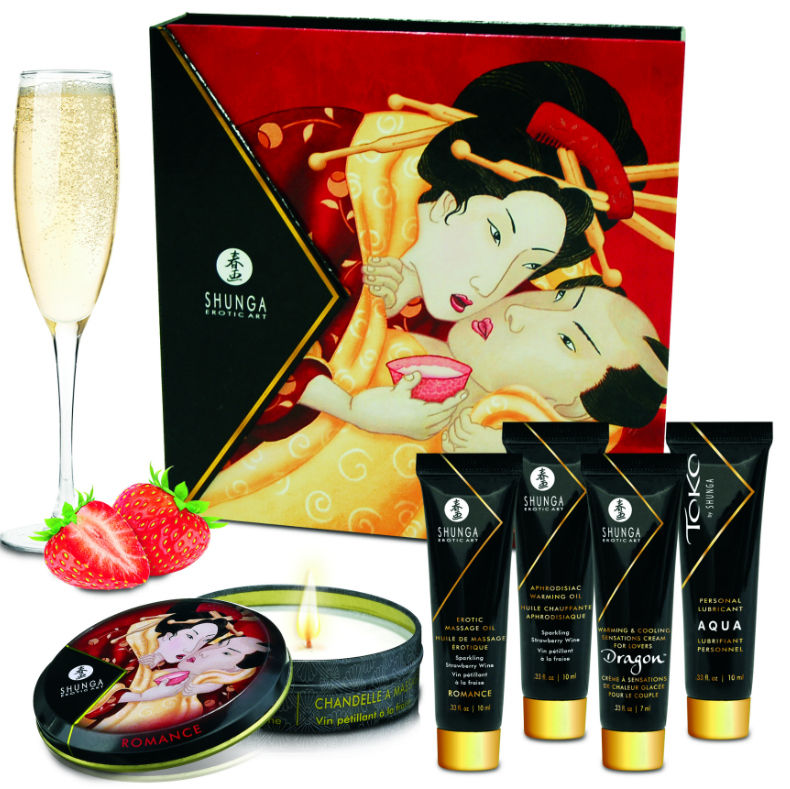 SHUNGA - KIT SECRETO DE FRESAS Y CAVA GEISHA