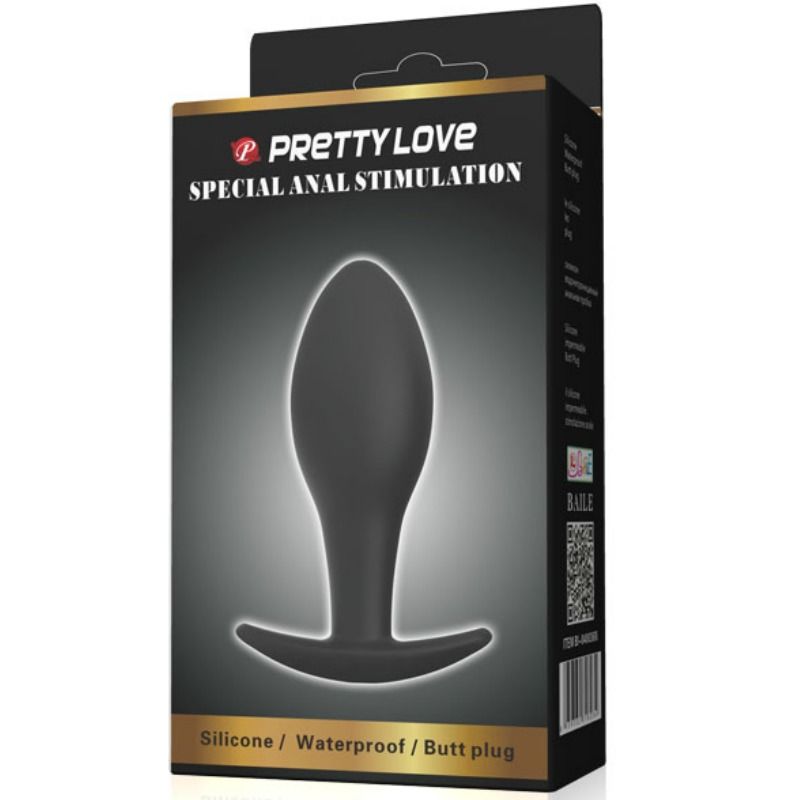 PRETTY LOVE - PLUG ANALE IN SILICONE ANCHOR 8,5 CM NERO