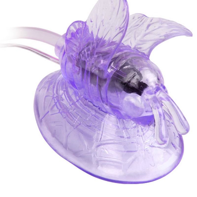 BAILE - VIBRADOR DE MARIPOSA PARA ESTIMULACIÓN DE CLÍTORIS LILA