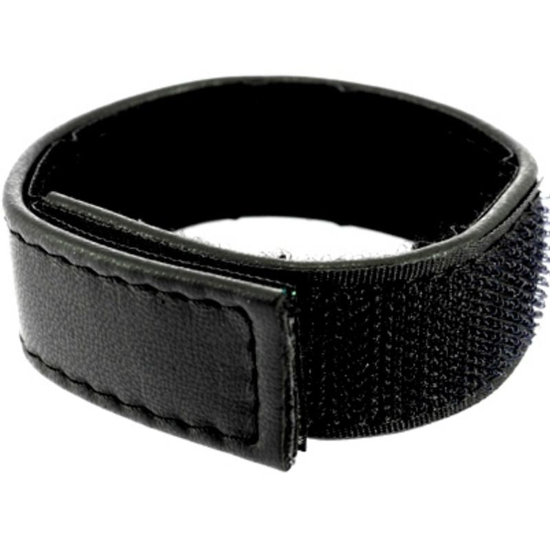 CORPO IN PELLE - CINTURINO IN PELLE REGOLABILE CON VELCRO PER PENE NERO
