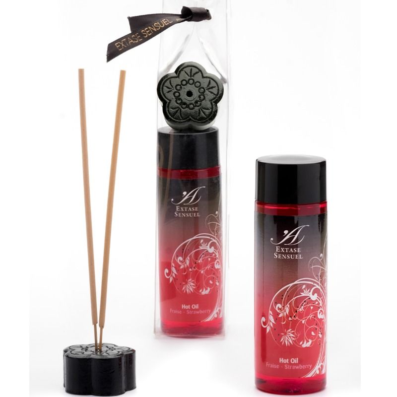 EXTASE SENSUAL - ACEITE ESTIMULANTE DE CALOR DE FRESA 100 ML