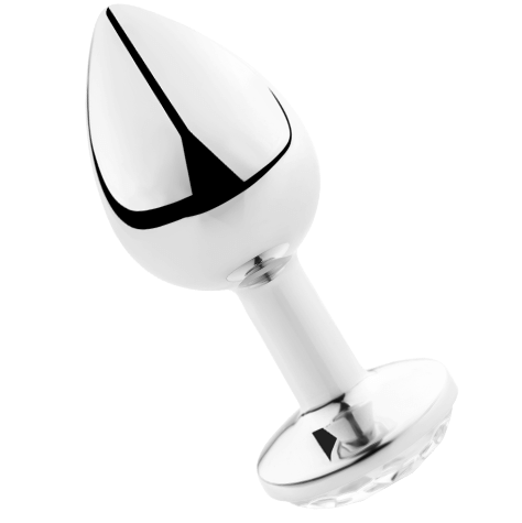 SECRETPLAY - PLUG ANALE ALLUMINIO TRASPARENTE 8 CM 