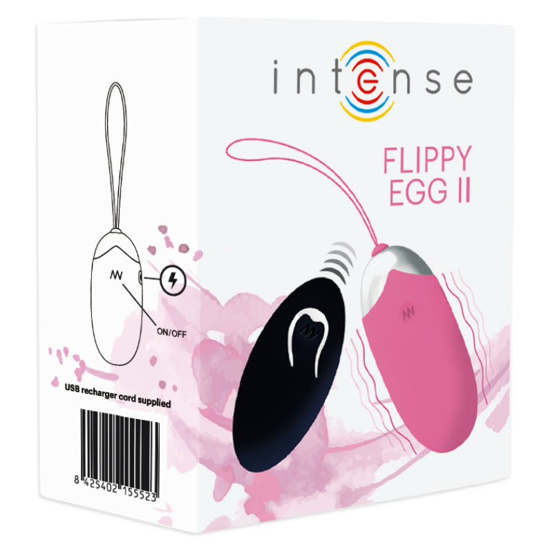 INTENSE - HUEVO VIBRADOR FLIPPY II CON CONTROL REMOTO ROSA