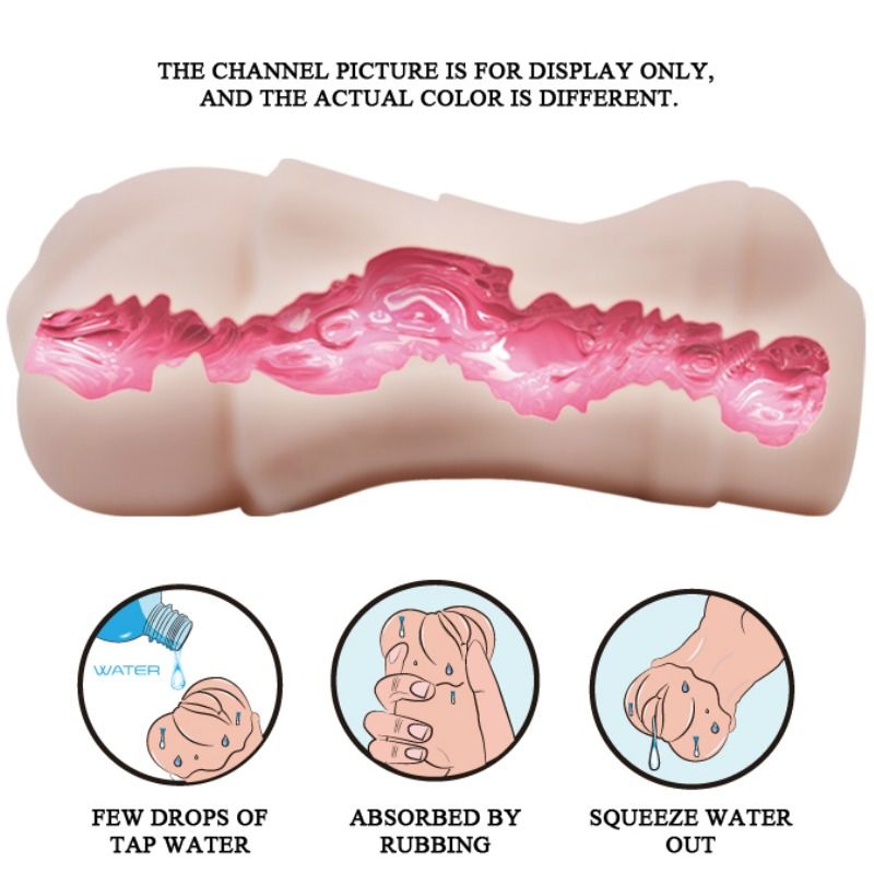 CRAZY BULL - MASTURBADOR VAGINALE CON PELLE D'ACQUA E PROIETTILE VIBRANTE 2
