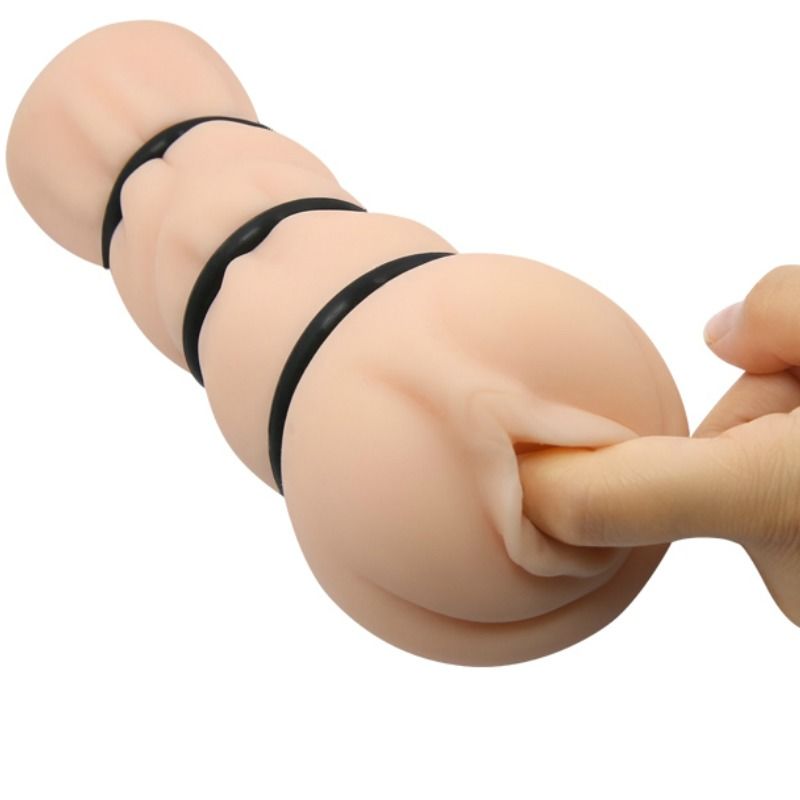 CRAZY BULL - MASTURBATORE VAGINALE CON ANELLI