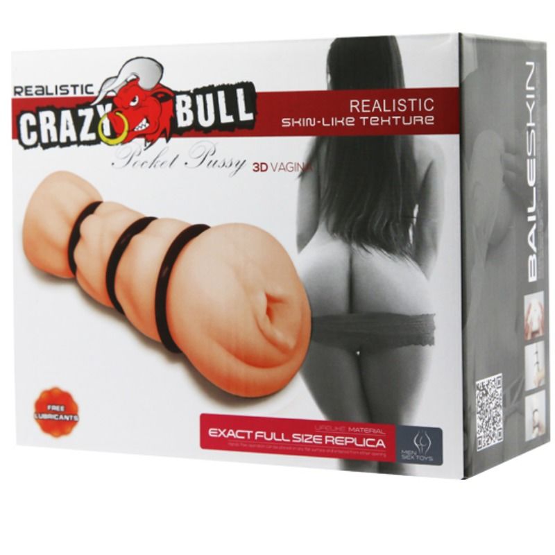 CRAZY BULL - MASTURBATORE VAGINALE CON ANELLI