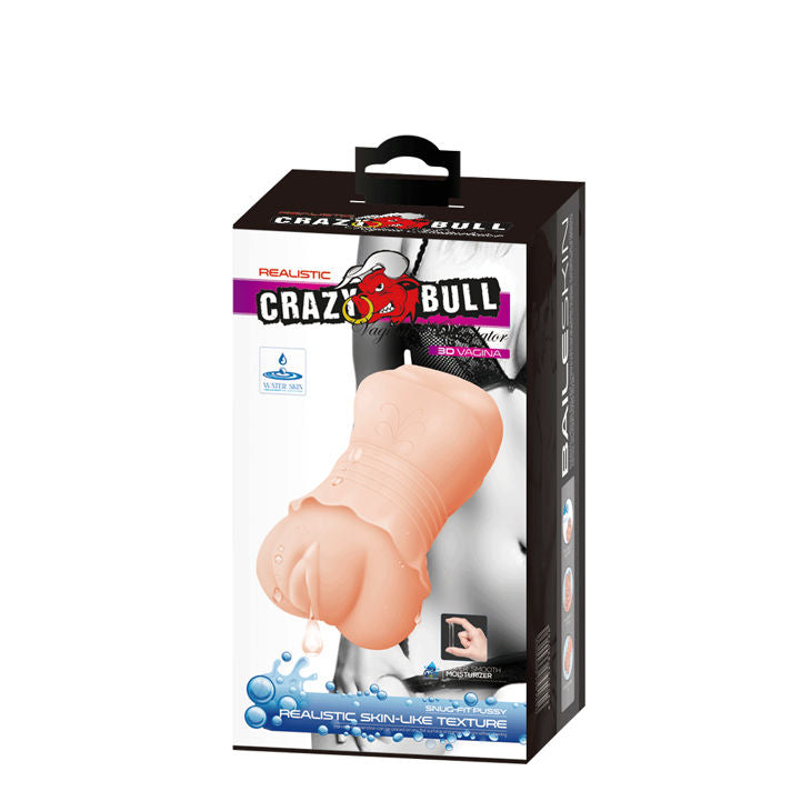 CRAZY BULL - MASTURBADOR VAGINA MODELLO 2 CON PELLE D'ACQUA