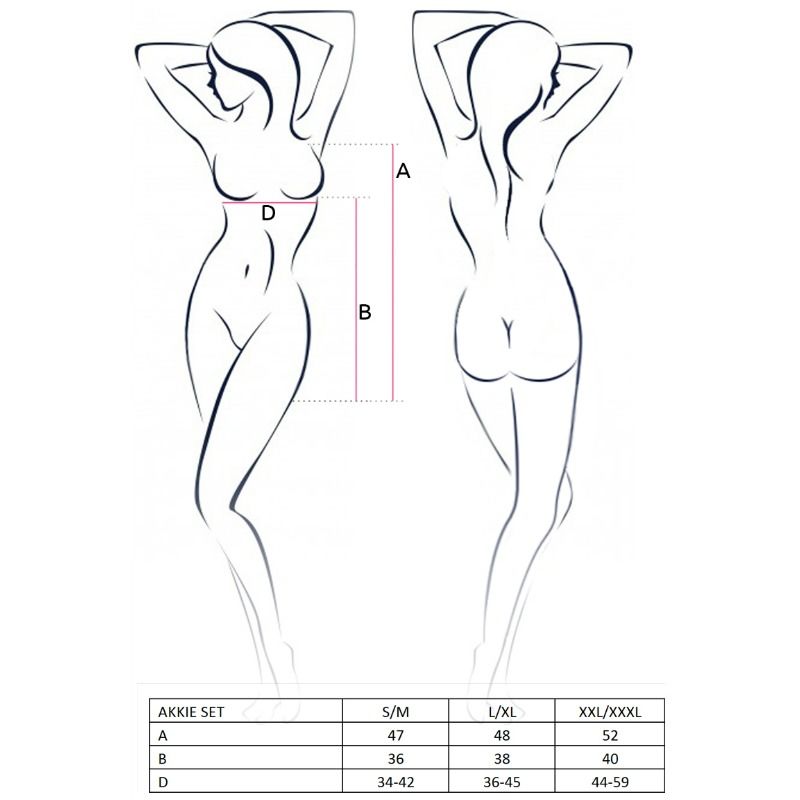 PASIÓN - CONJUNTO DE MUJER AKKIE DISFRAZ DE ENFERMERA S/M